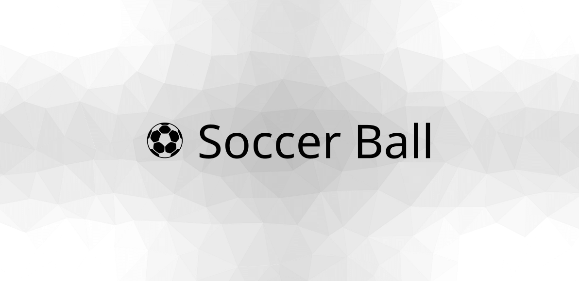 ⚽ Soccer Ball Emoji