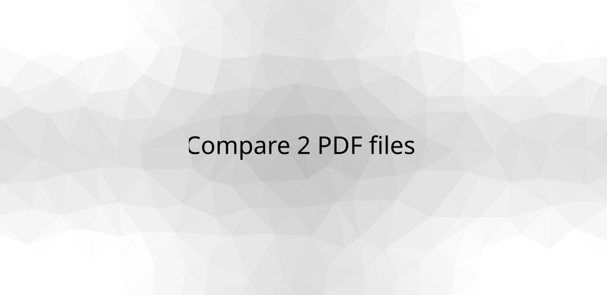 Compare 2 pdf files find differences