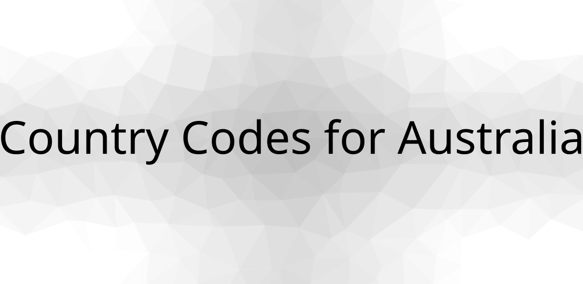 🇦🇺 Country Codes for Australia are AU, AUS, 036 & Calling Code is 61