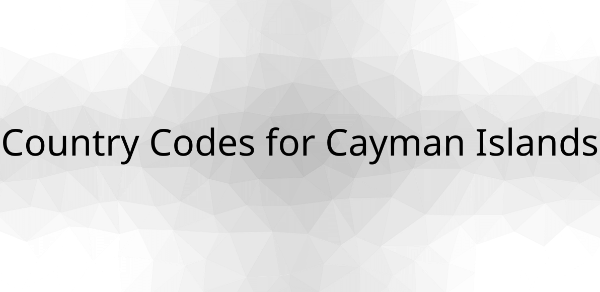 country-codes-for-cayman-islands-are-ky-cym-136-calling-code-is