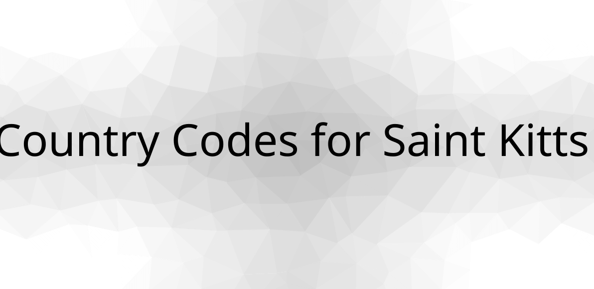 🇰🇳 Country Codes for Saint Kitts & Nevis are KN, KNA, 659 & Calling