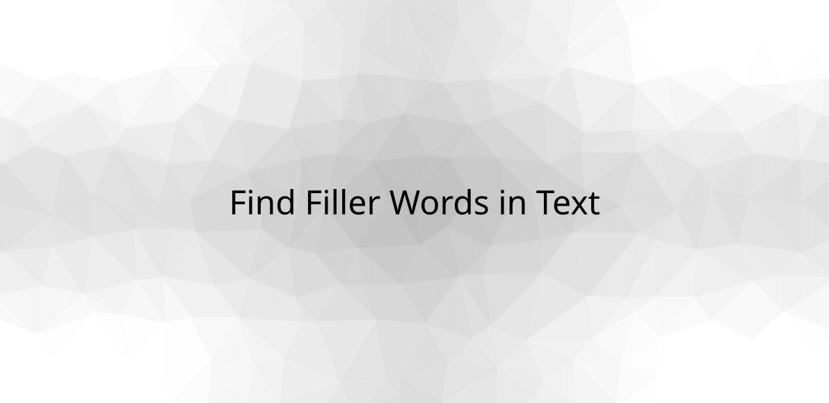 find-filler-words-in-text