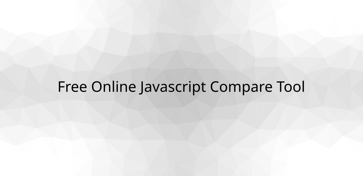 Free online javascript compare tool