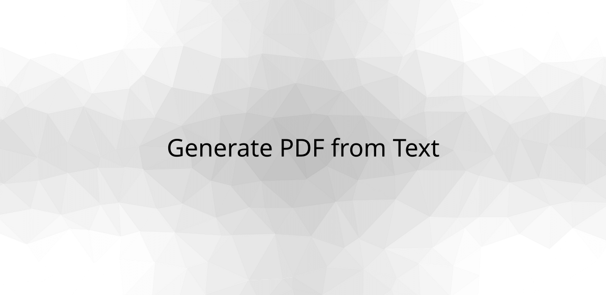 plain text file to pdf